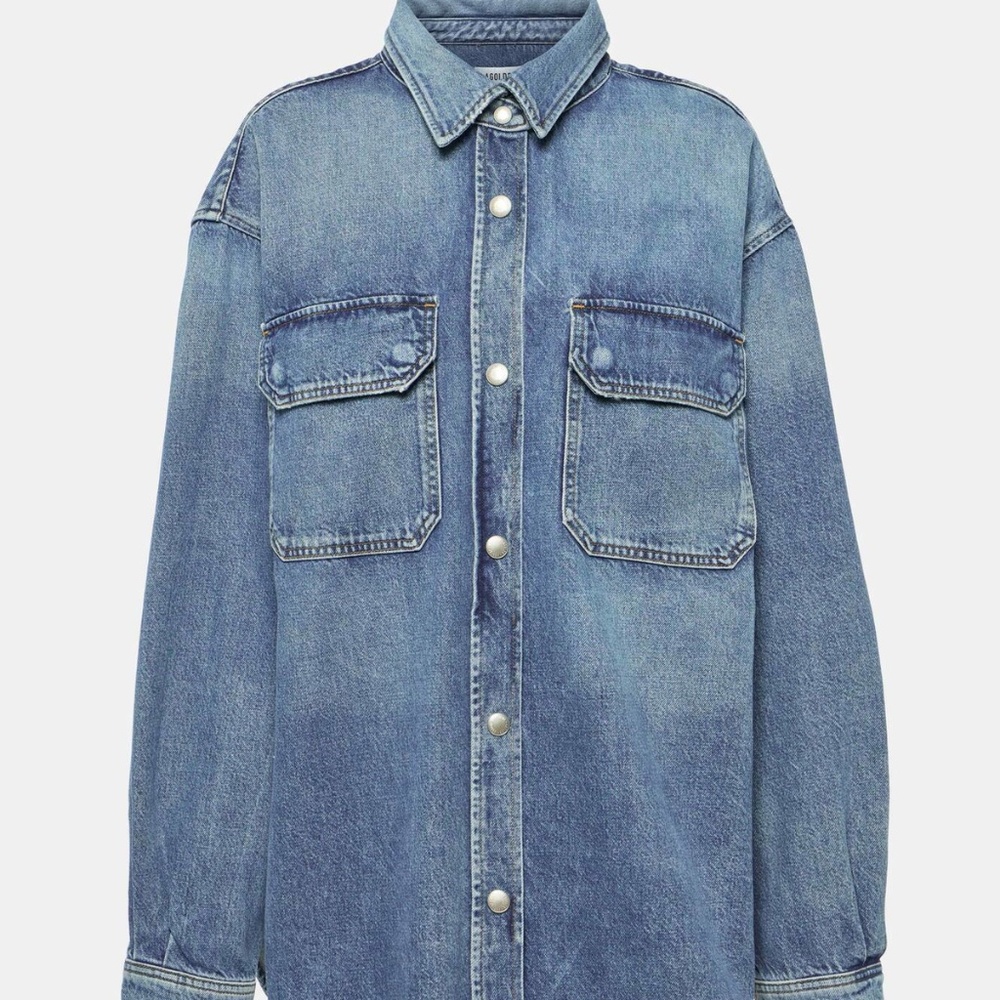 Agolde Camryn oversized denim shirt XS